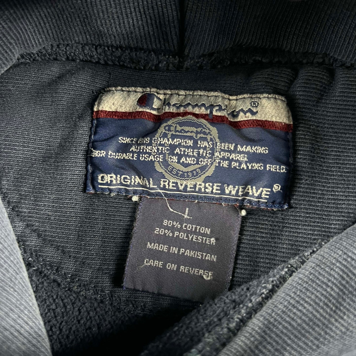 00s Villanova Champion Reverse Weave Hoodie- L