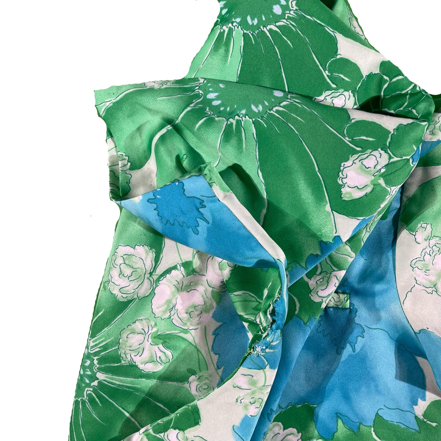 60s Hawaiian Camp Collar Shirt- L