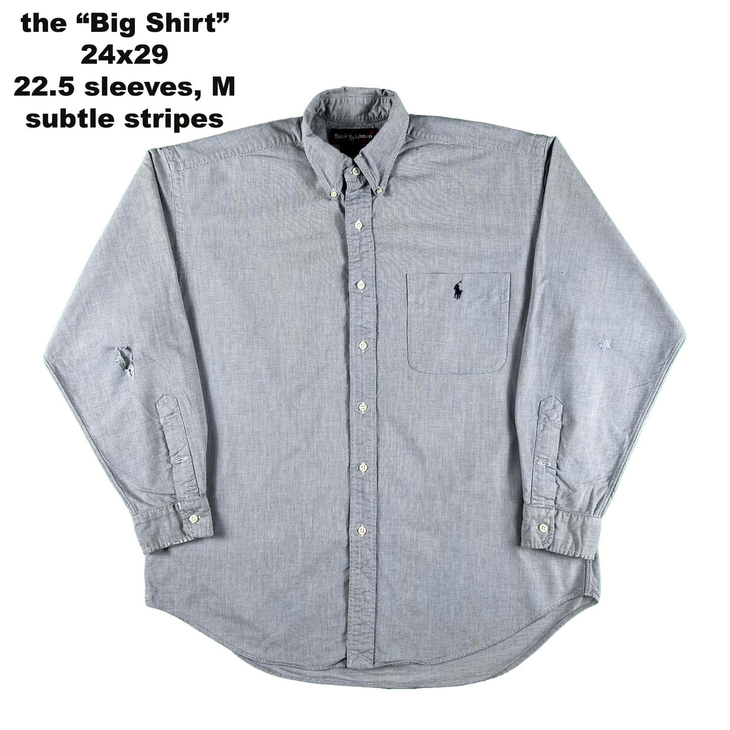 Vintage Ralph Lauren 100% Cotton Button Up Shirts- SELECT SHIRT