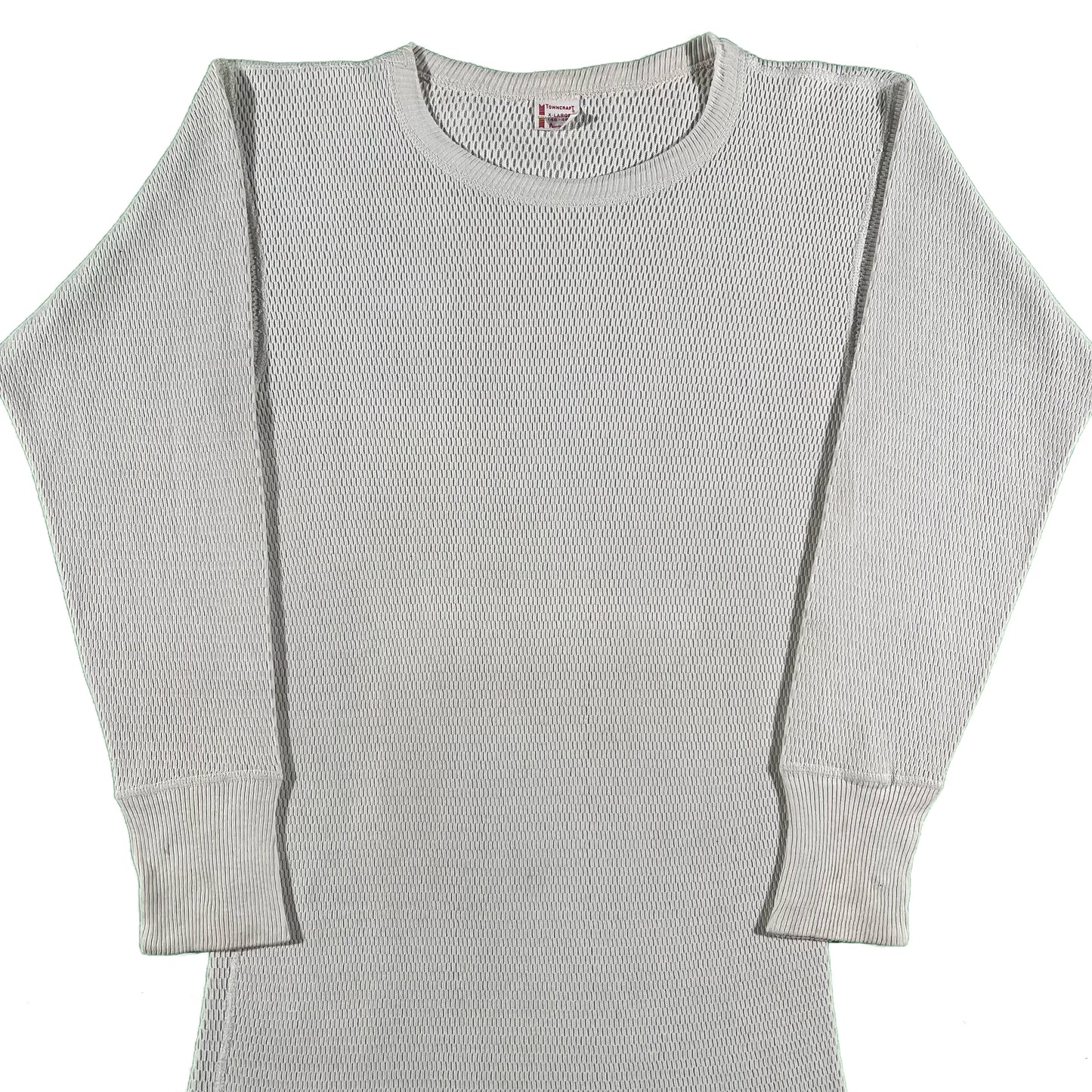 60s Penney's Towncraft Cotton Waffle Knit Thermal- M