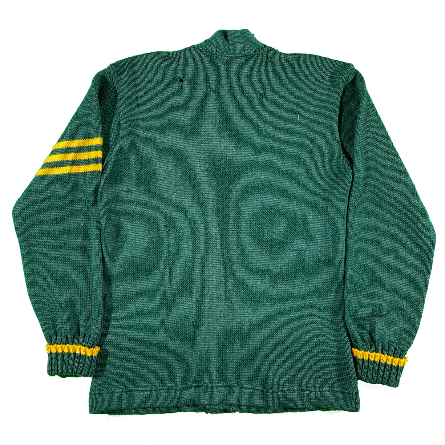 60s Letterman Wool Cardigan- M