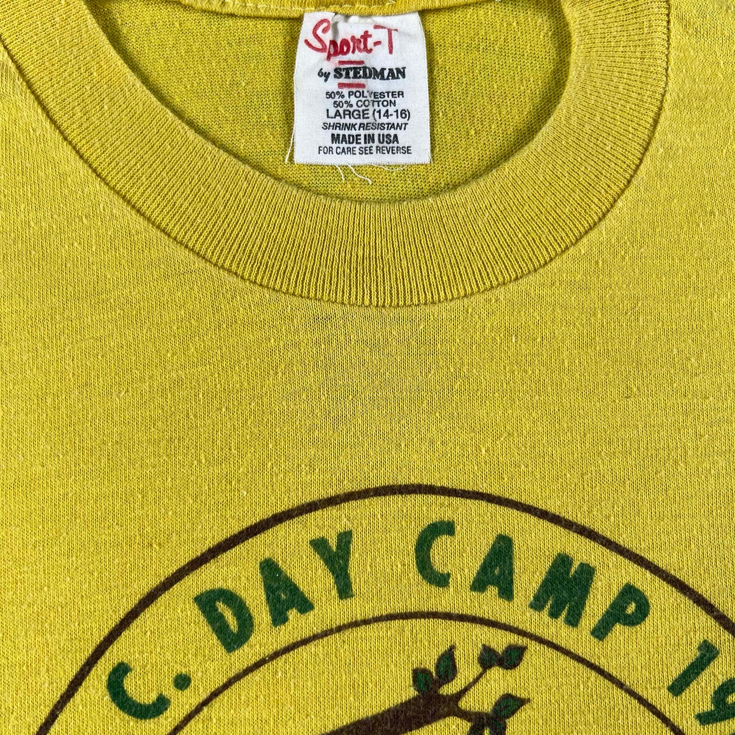 80s Cub Scouts Racoon Day Camp Tee- XS