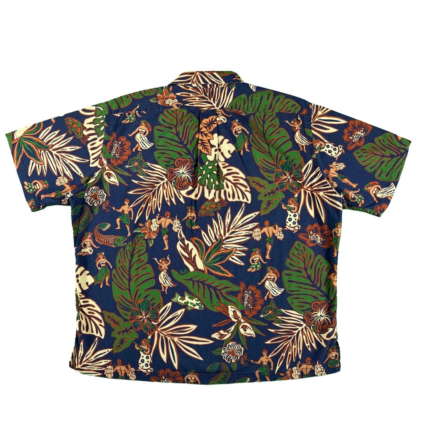 00s Ralph Lauren Polo Sport Loop Collar Hawaiian Shirt- XL