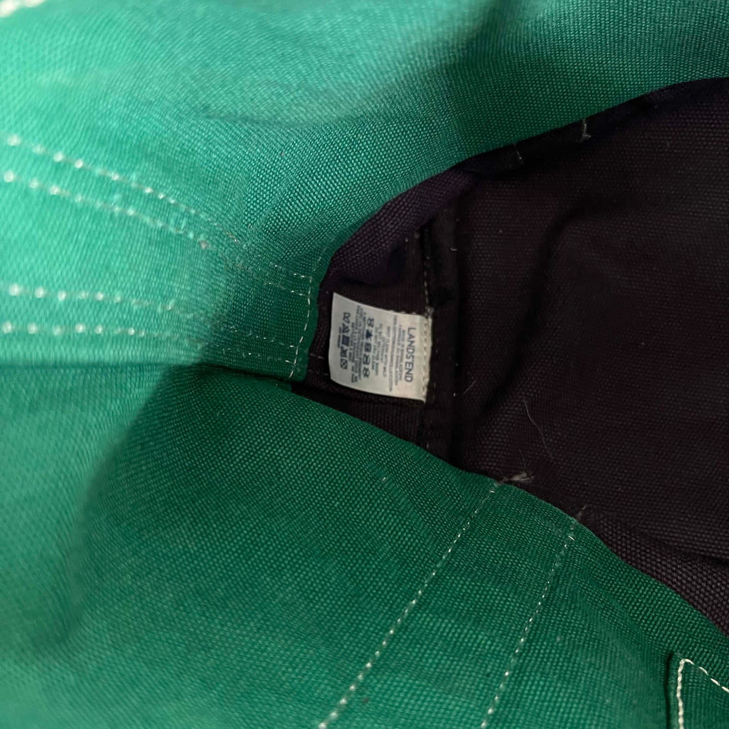 Lands' End Two Tone 'SPK' Canvas Tote Bag