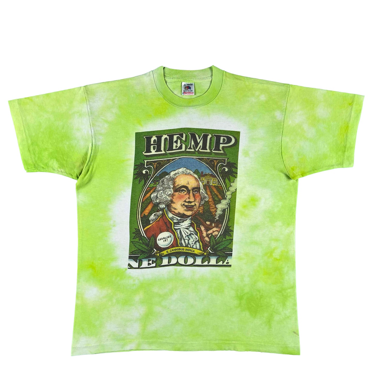 90s George Washington Hemp Dolla Tee- L