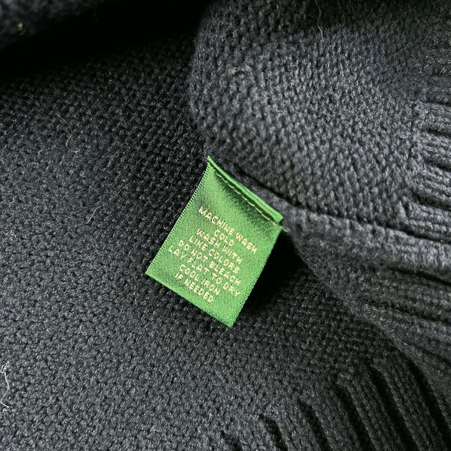 00s Lauren Ralph Lauren Navy Knit Zip Up- L