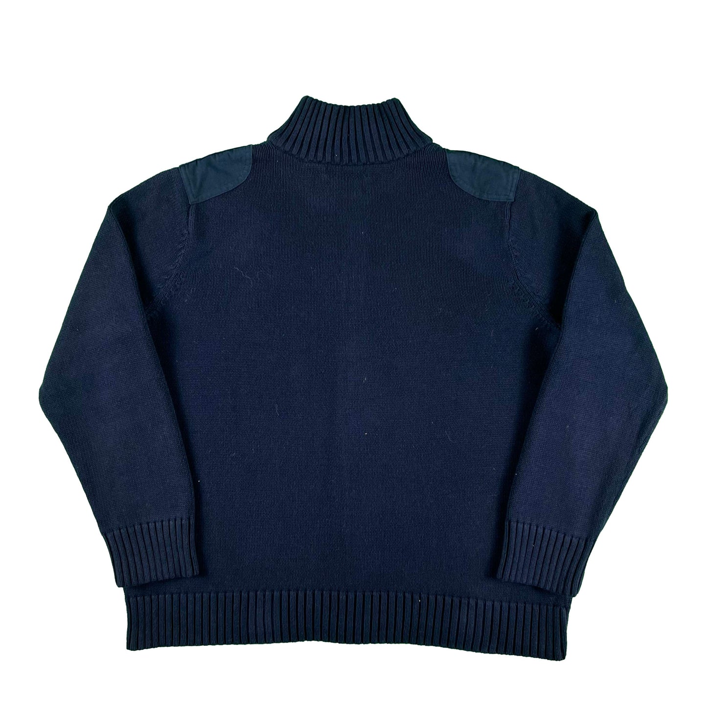00s Lauren Ralph Lauren Navy Knit Zip Up- L
