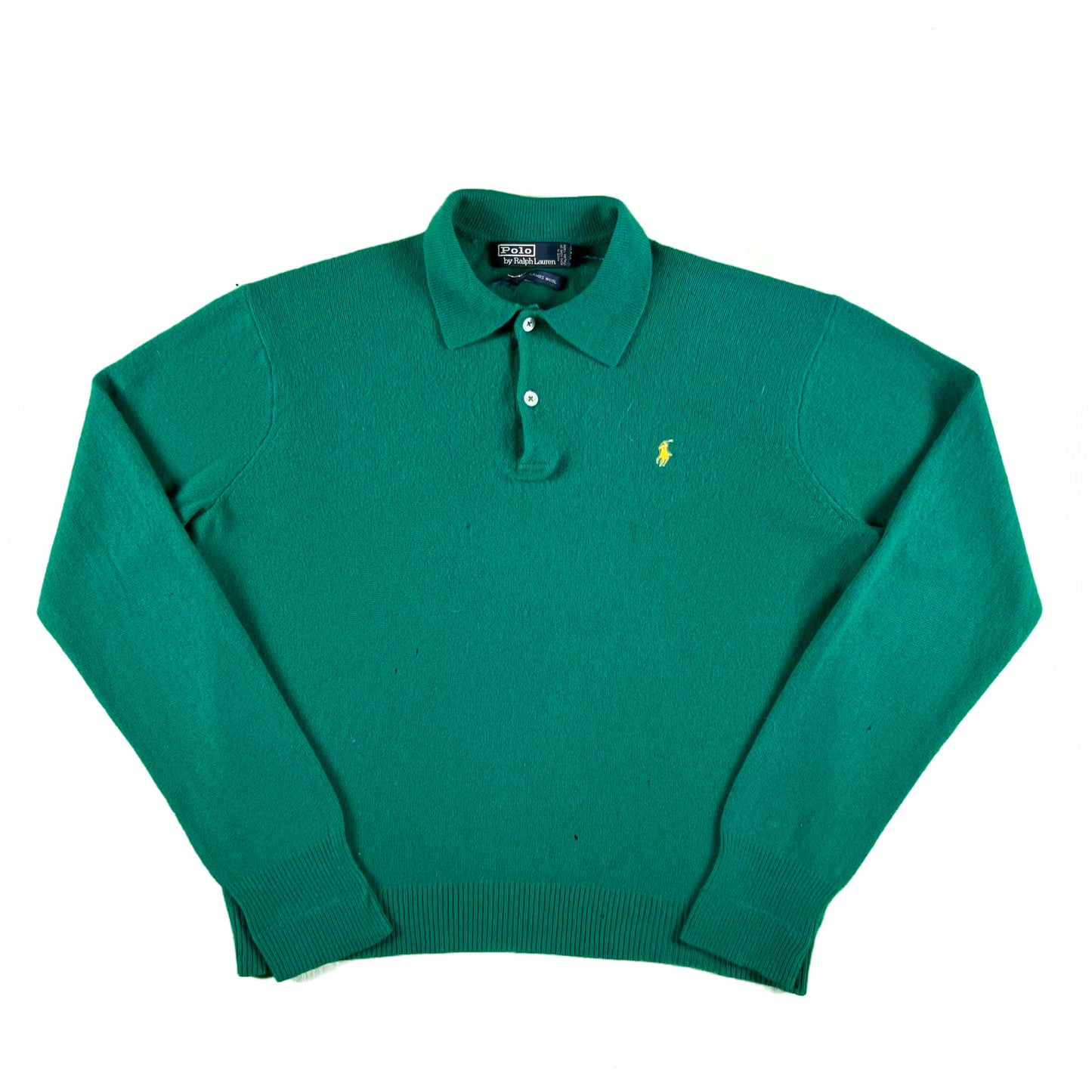 90s Polo Ralph Lauren Lambswool Collared Sweater- L