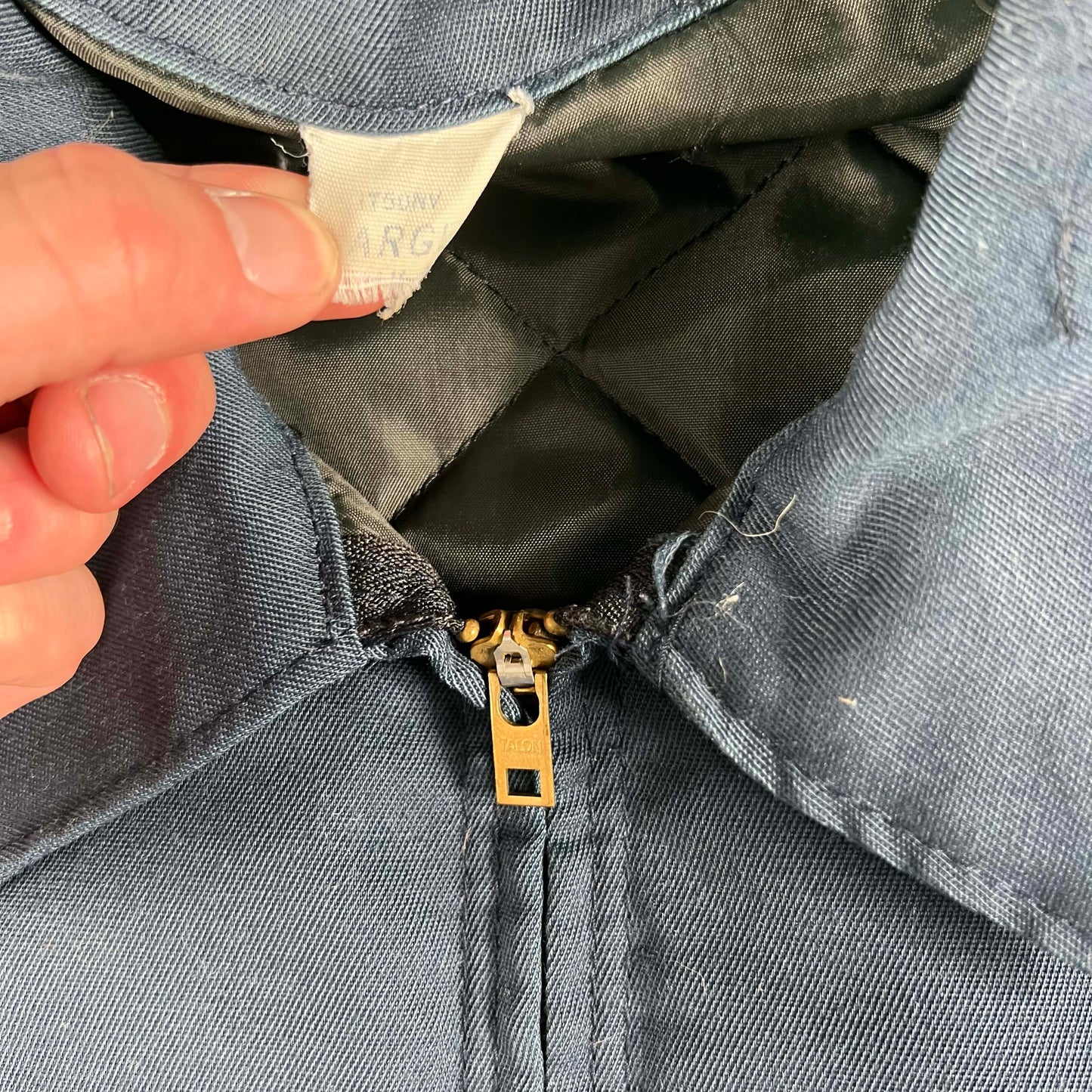 70s Navy Mechanic Work Jacket- L