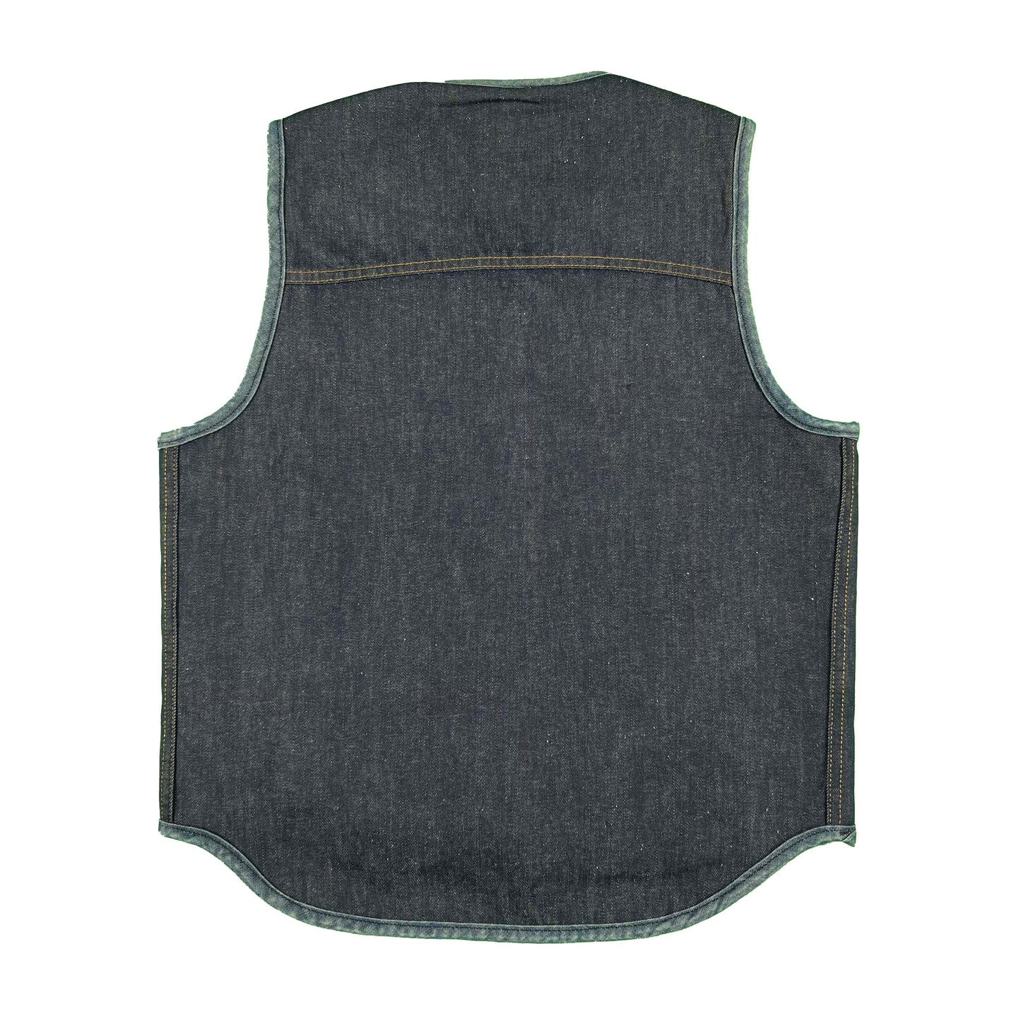 70s 'Christians for Kerry' Roebucks Sherpa Lined Denim Vest- L