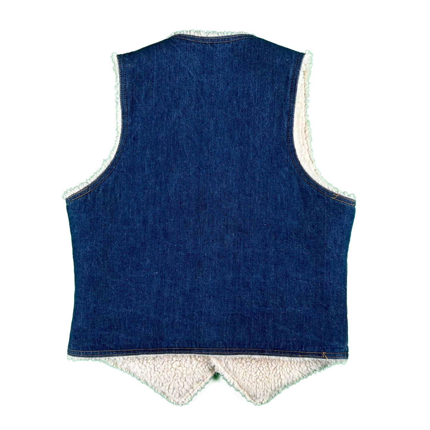 70s Levi's Orange Tab Denim Sherpa Lined Vest- SELECT VEST
