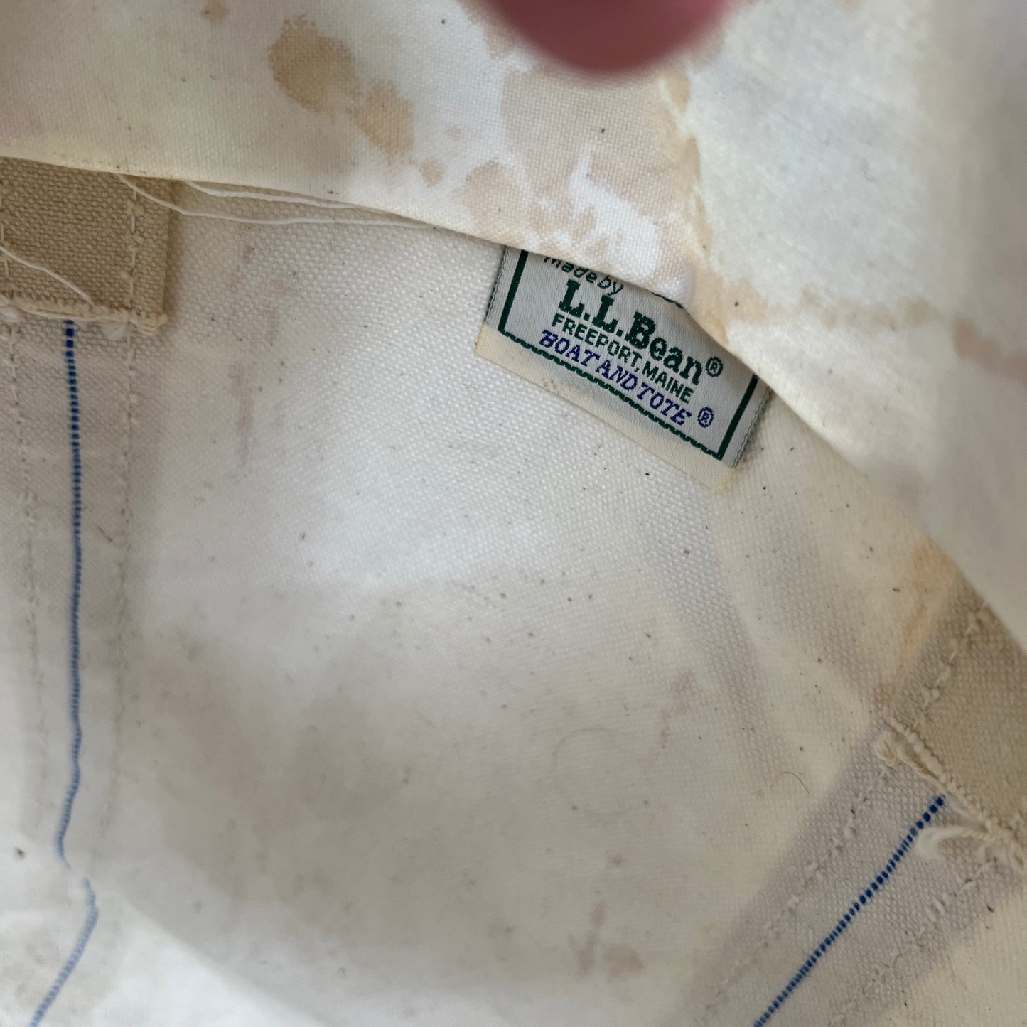 Sara's 90s L.L. Bean Canvas z/u Boat and Tote Bag- Large