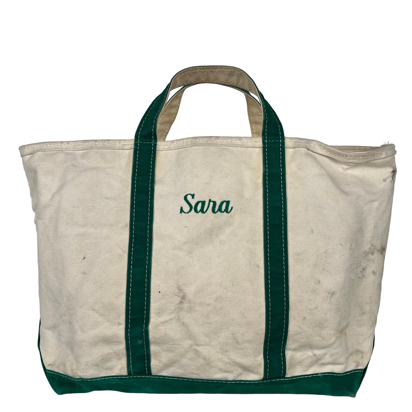 Sara's 90s L.L. Bean Canvas z/u Boat and Tote Bag- Large