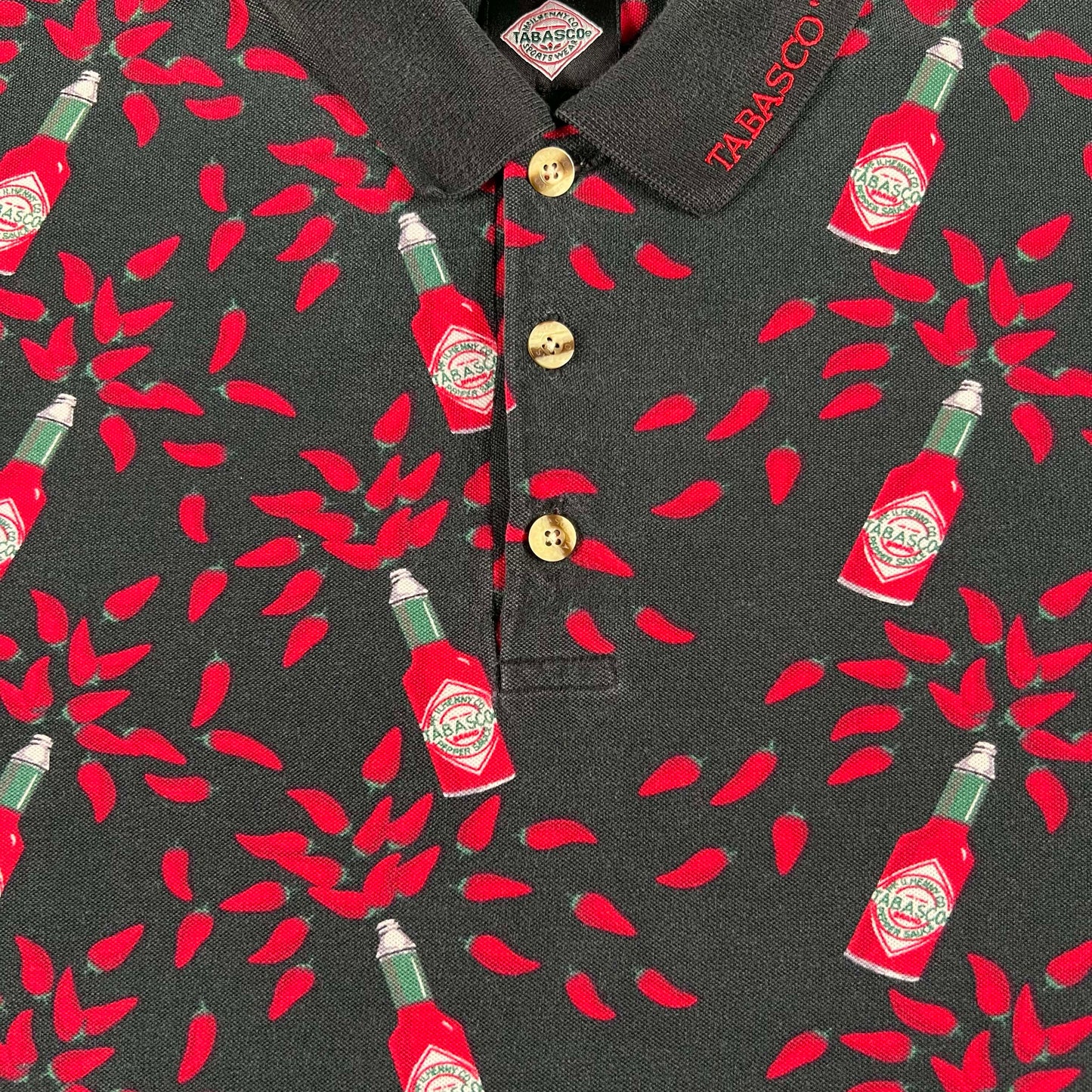 90s Tabasco Polo Shirt- XL