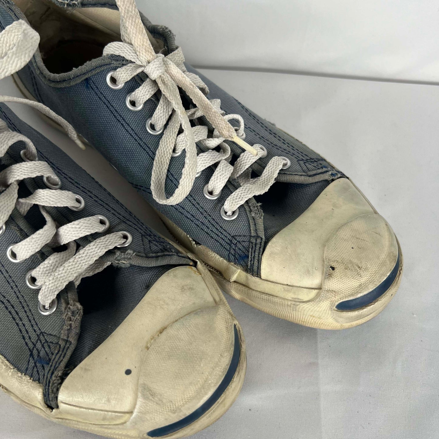 80s Navy Made in USA Jack Purcell Converse- M's 10, W's 11.5