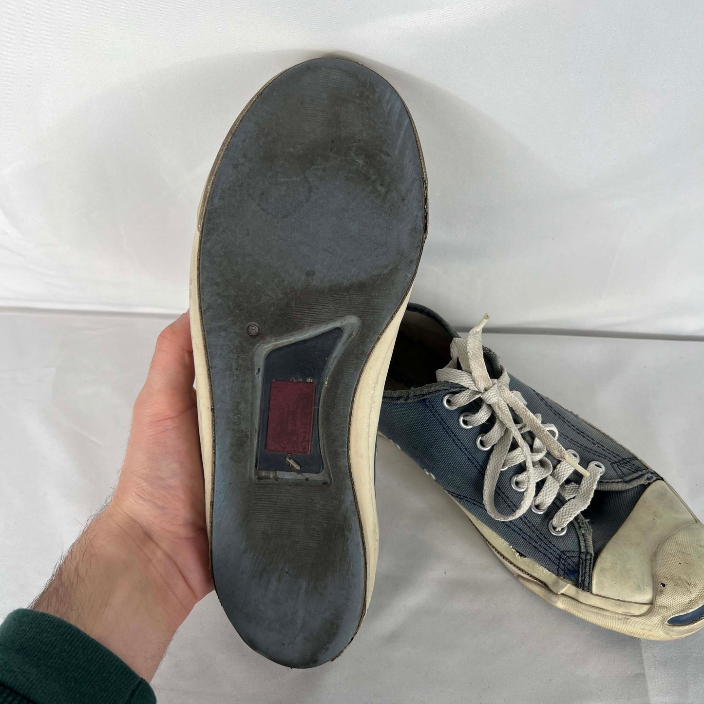 80s Navy Made in USA Jack Purcell Converse- M's 10, W's 11.5