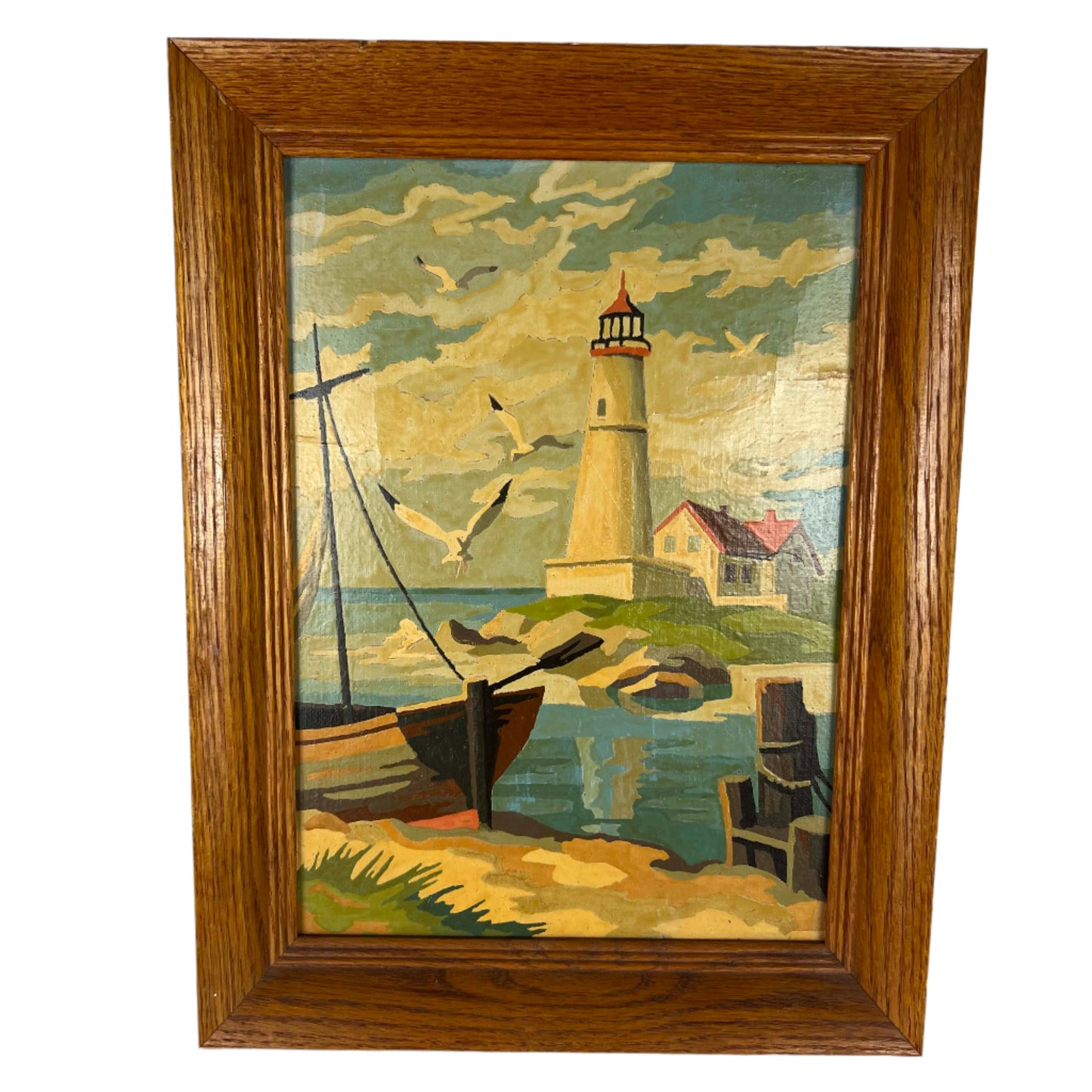 1965 Framed Coastal Oil Paintings