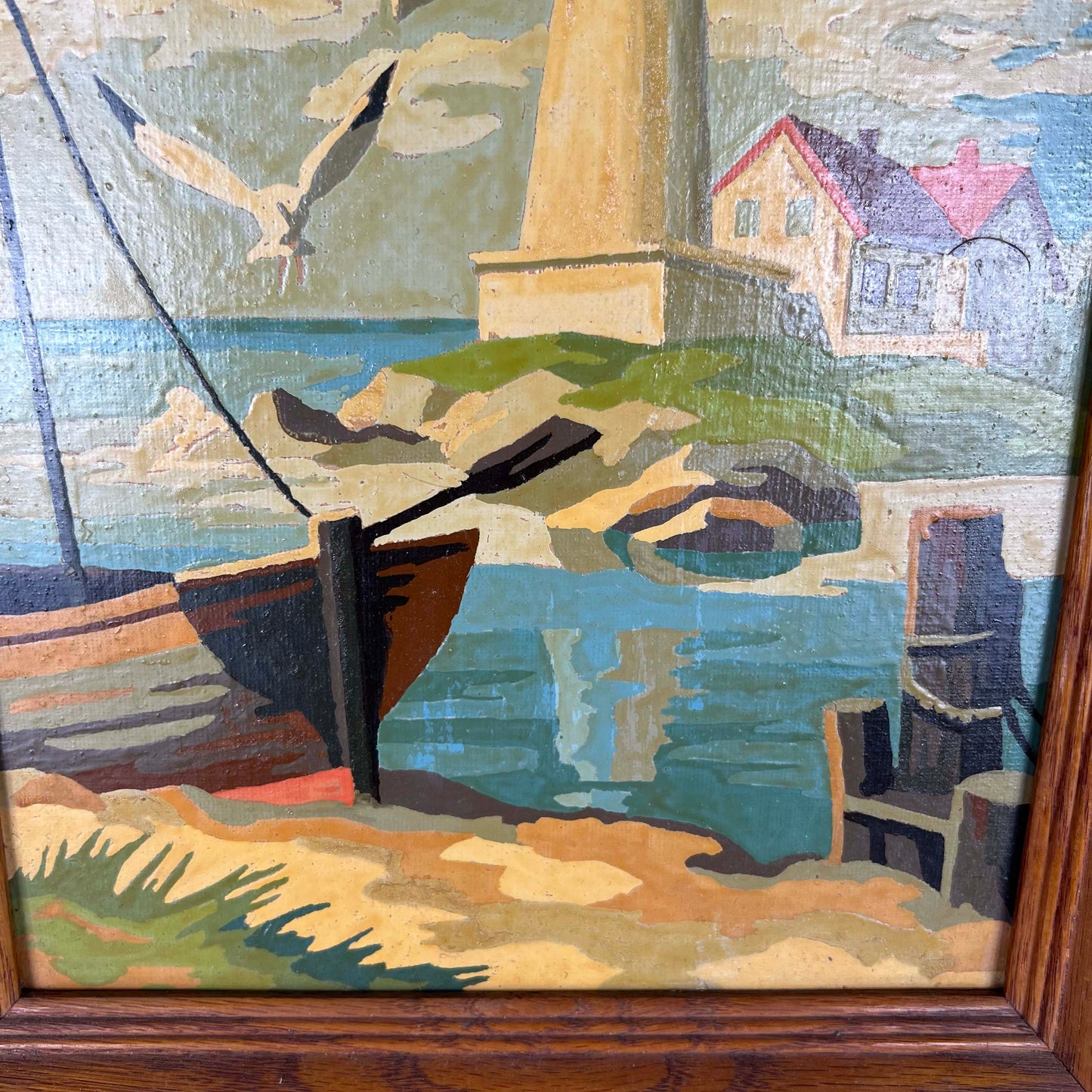 1965 Framed Coastal Oil Paintings