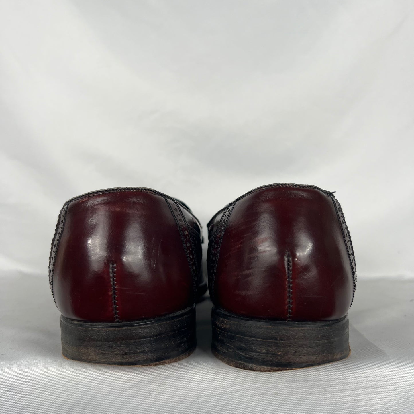 90s Dack's Mahogany Brown Leather Tassel Loafers- M's 13, W's 14.5