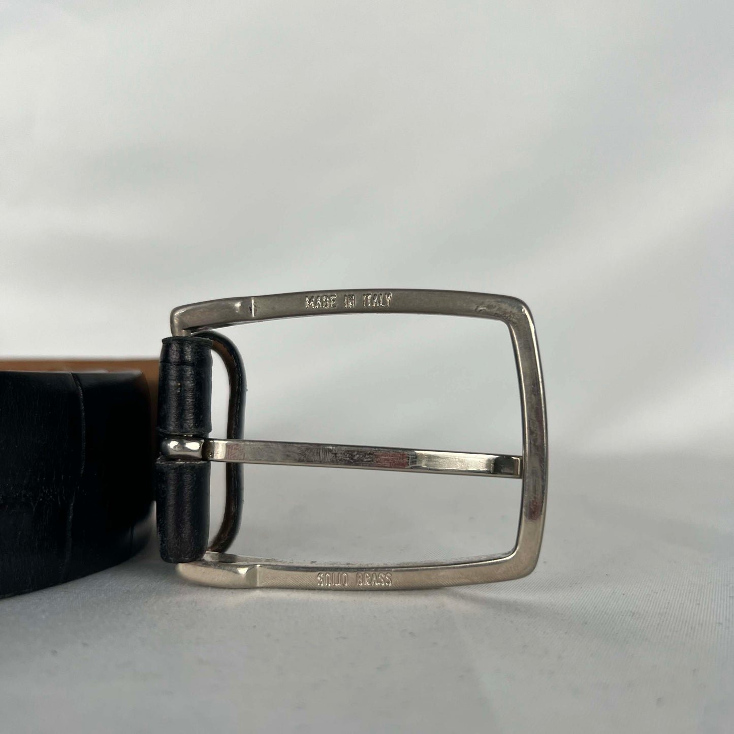 90s Brooks Brothers Made in Italy Leather Belt- 28"-32"