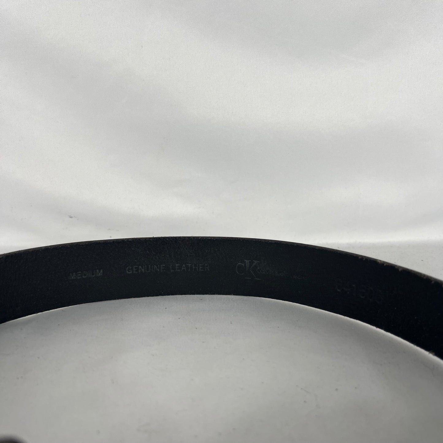 00s Calvin Klein Black Leather Belt- 26"-30"