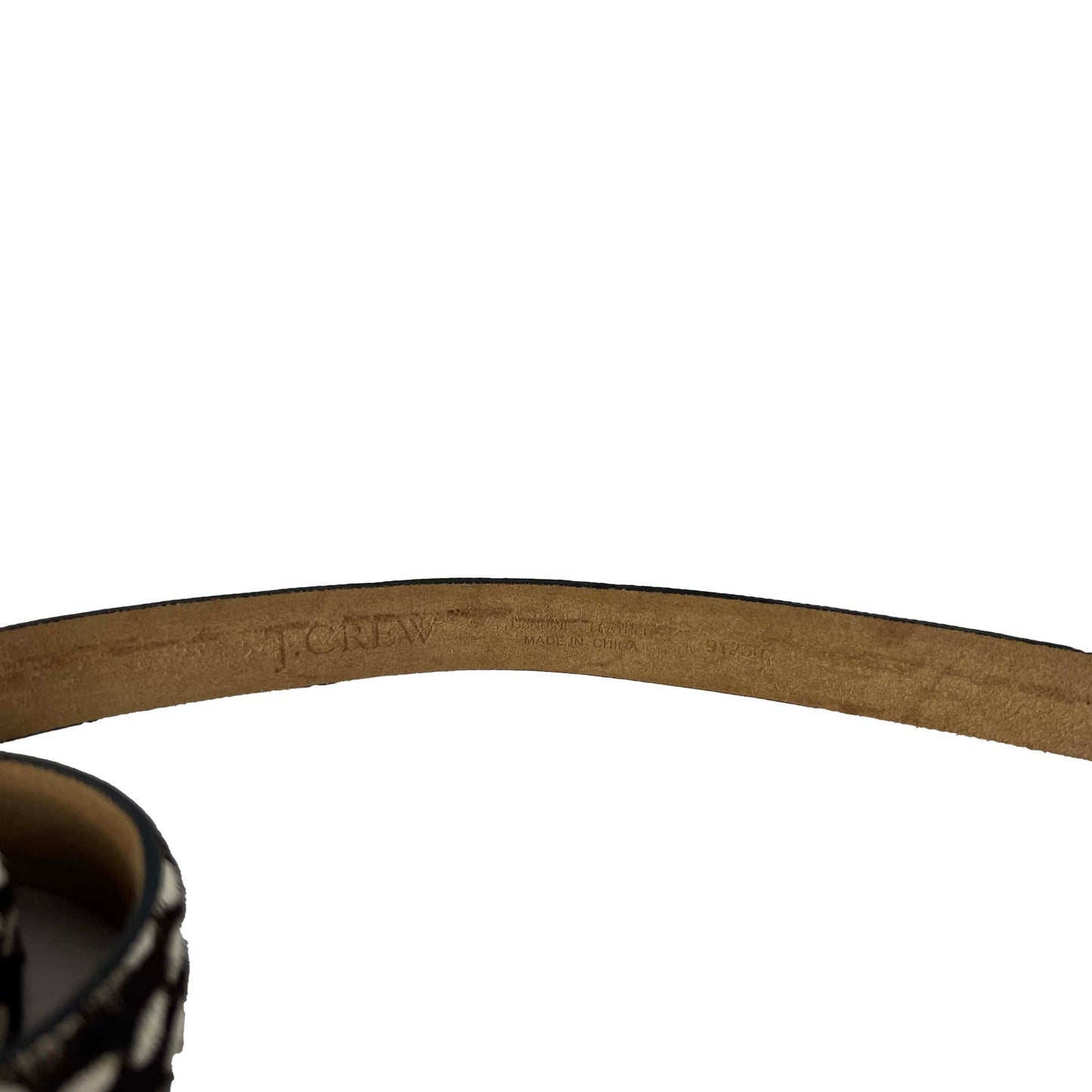 J.Crew Cow Print Pony Hair Belt- S