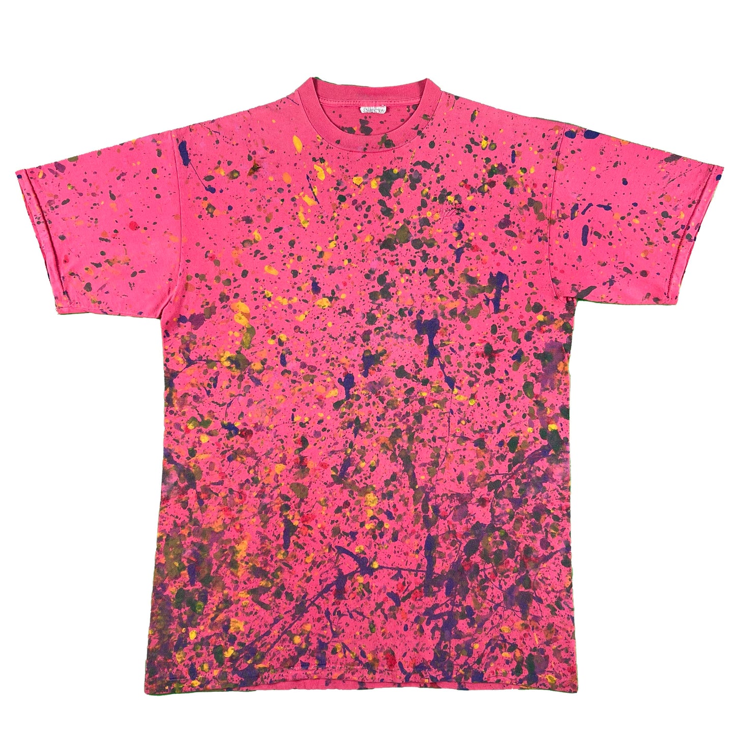 90s Avia Paint Covered Tee- XL