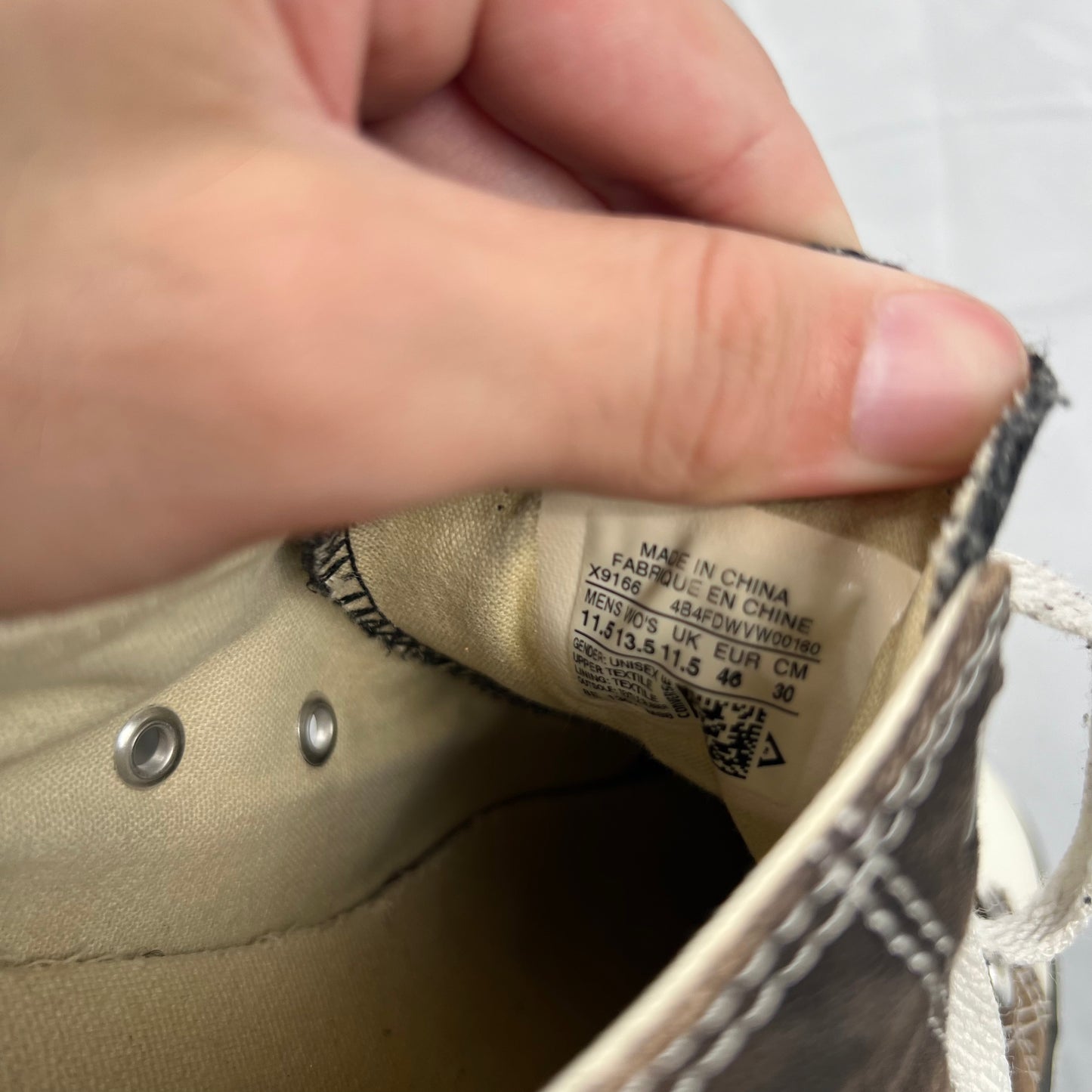 Sun Faded Black Converse- M's 11.5, W's 13