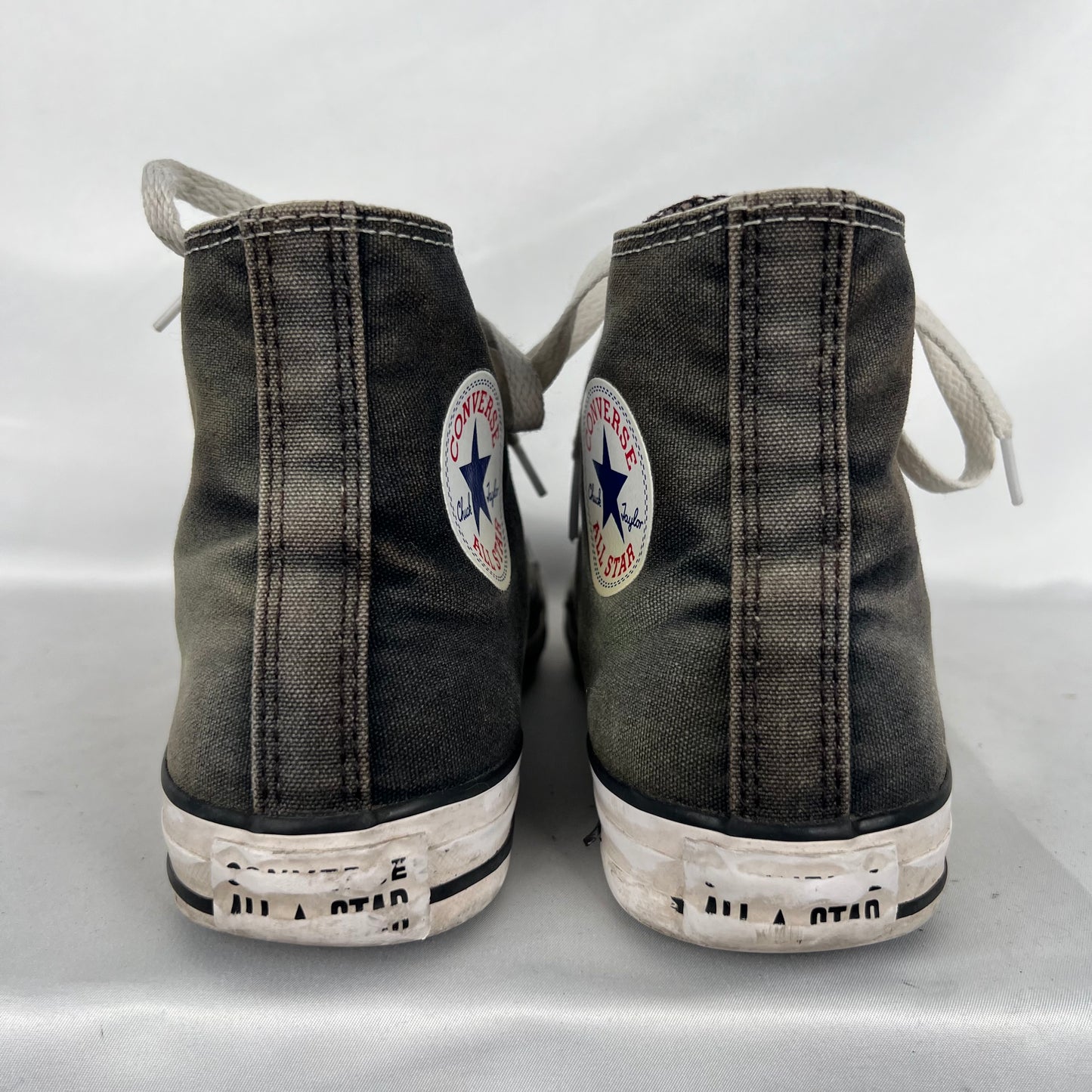 Sun Faded Black High Top Converse- M's 6, W's 7.5