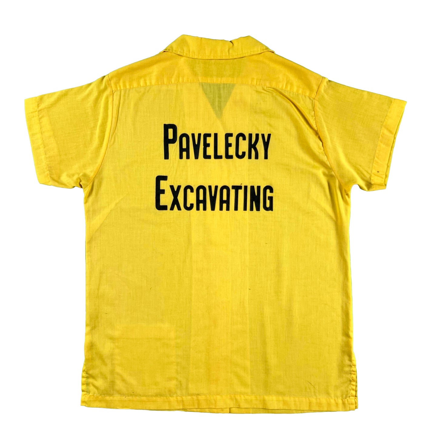 60s Pavelecky Excavating Bowling Shirt- S