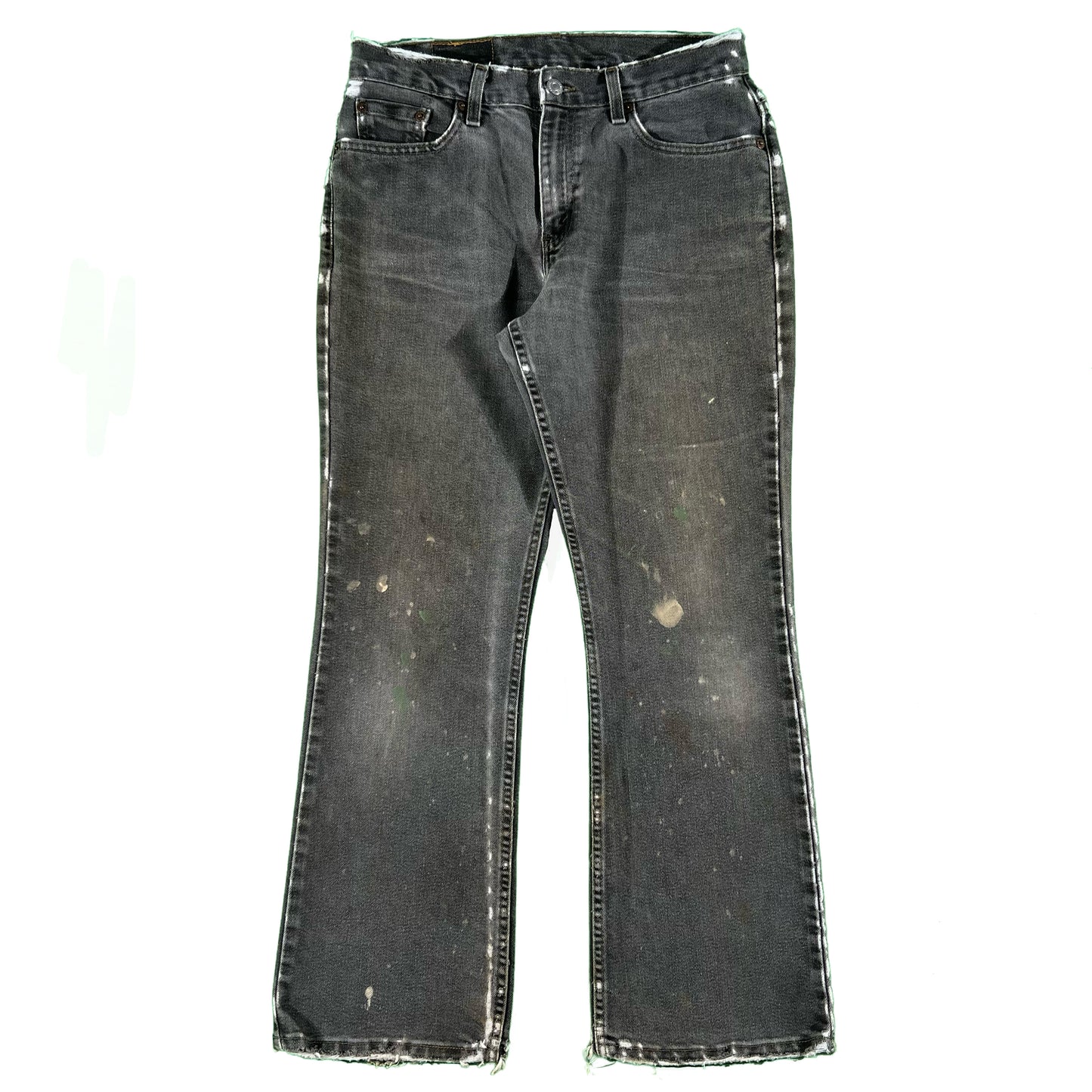 90s Sun Faded Black Flared Levi's Denim- 30x29
