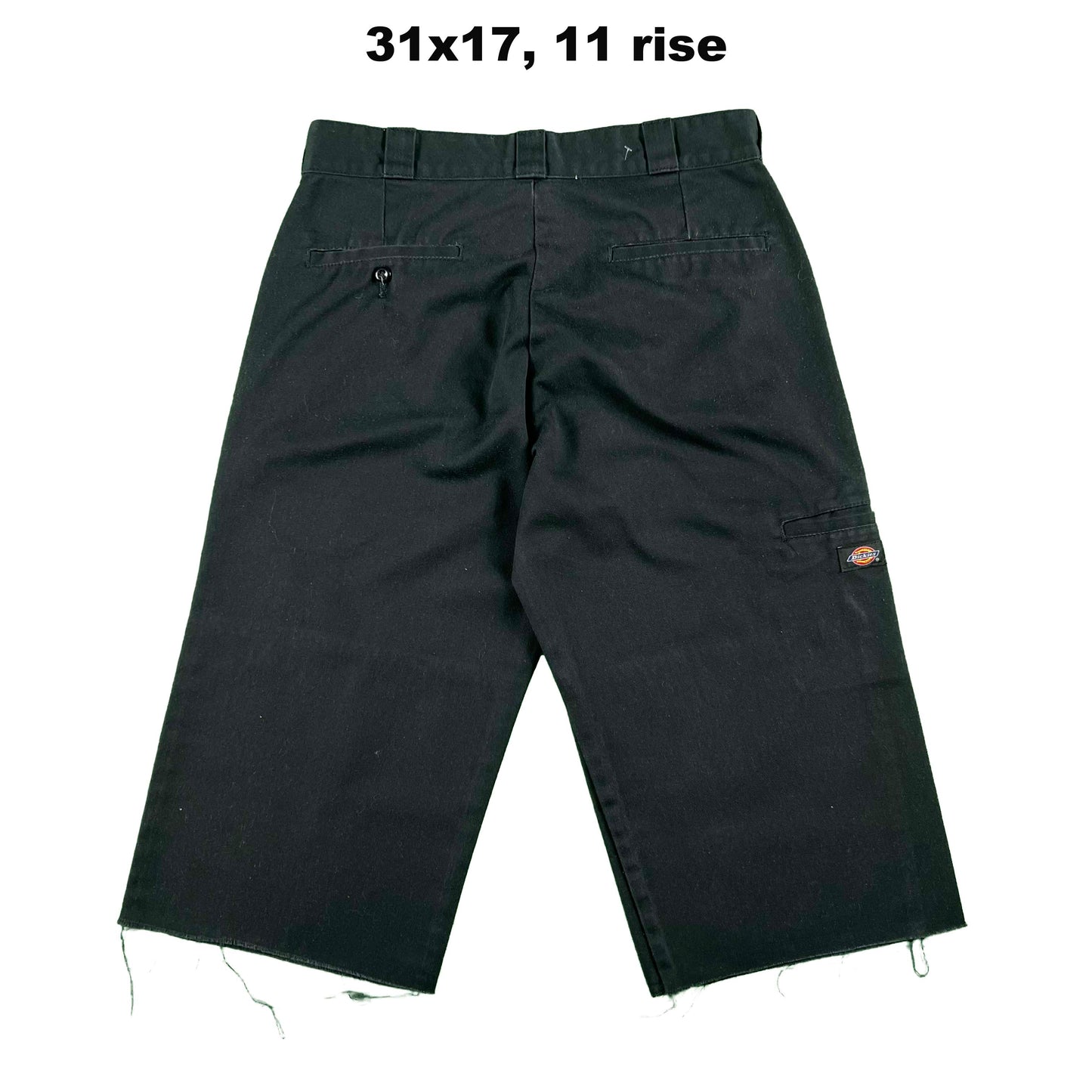 Dickies Black Double Knee Capris- SELECT PAIR