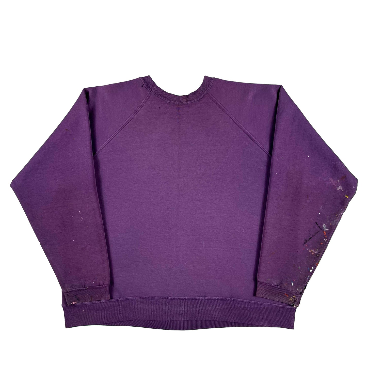 90s Purple Painter's Sweatshirt- L