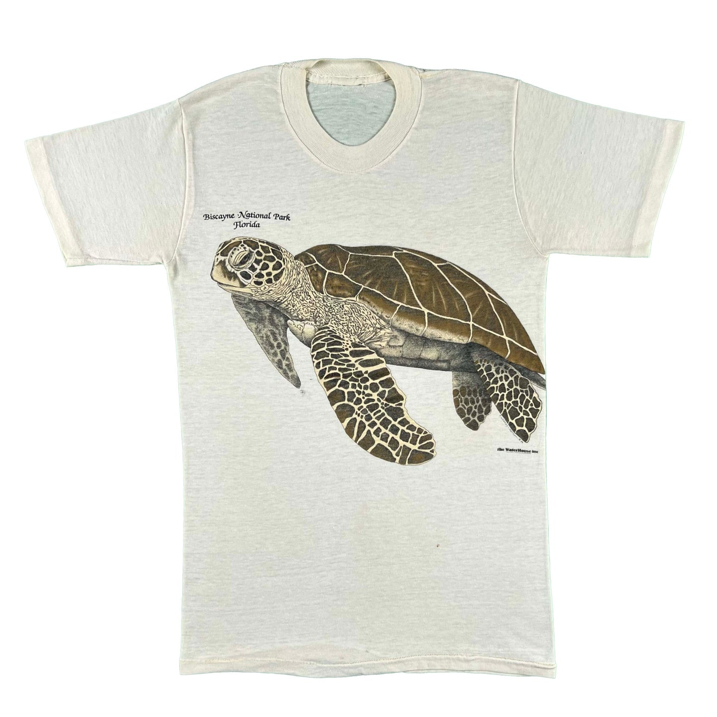 80s Biscayne National Park Sea Turtle Tee- XS