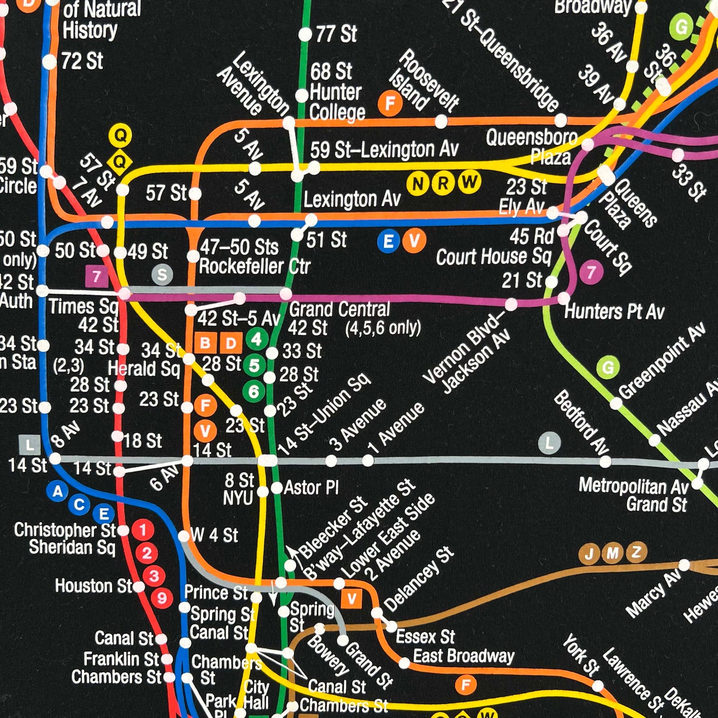 NYC Subway Line Tee- S
