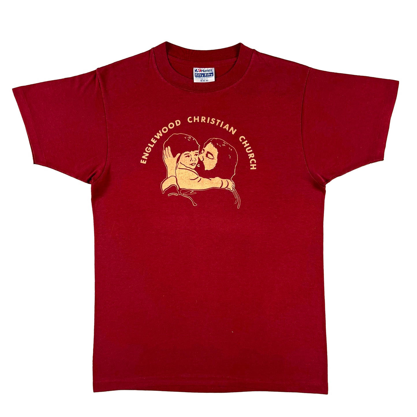 80s Kissing Jesus Christian Church Tee- S