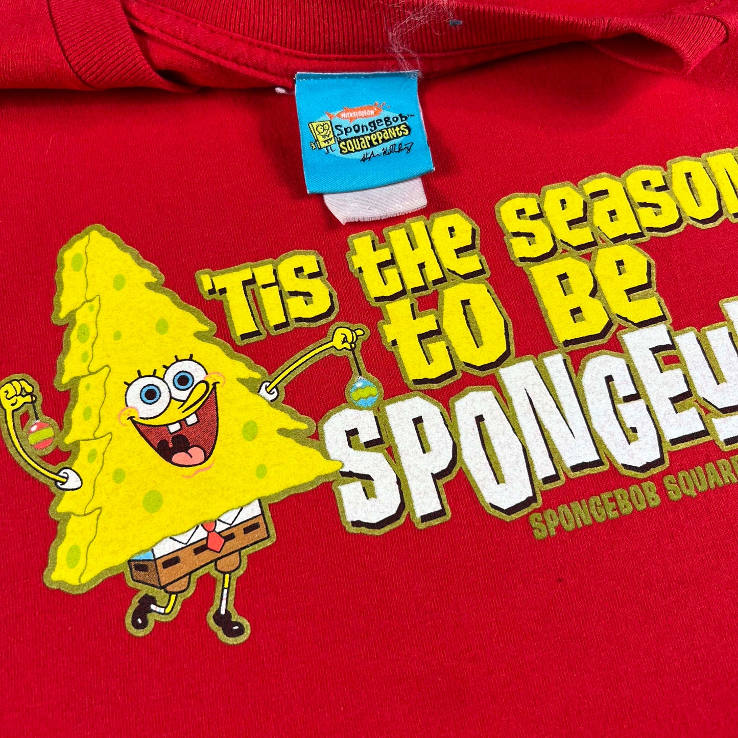 2002 Spongebob 'Tis the Season to be Spongey! Tee- XL