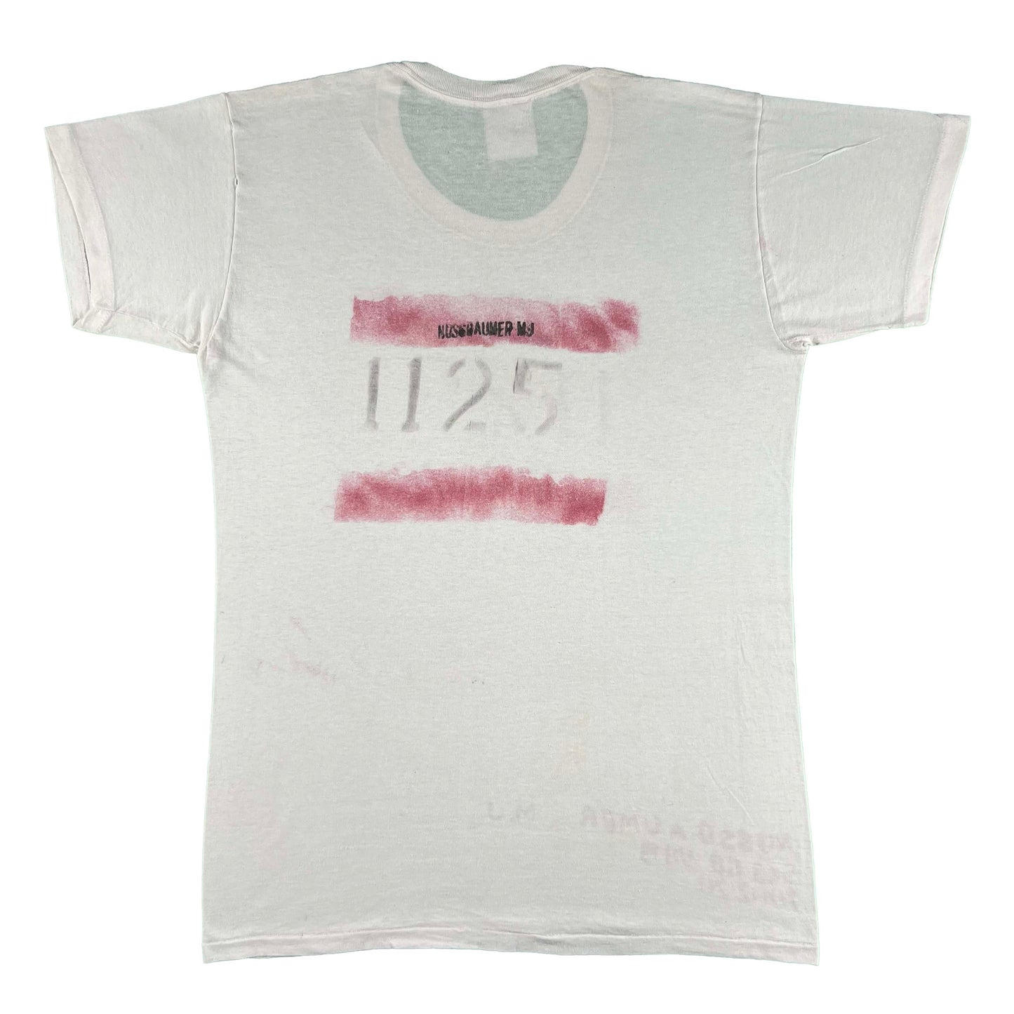 80s Stenciled Prison Military Tee- L
