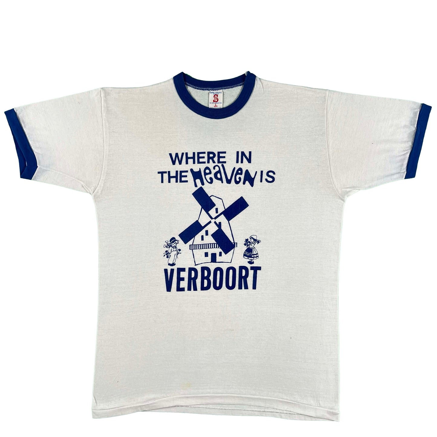 70s Where in the Heaven is Verboort Ringer Tee- M