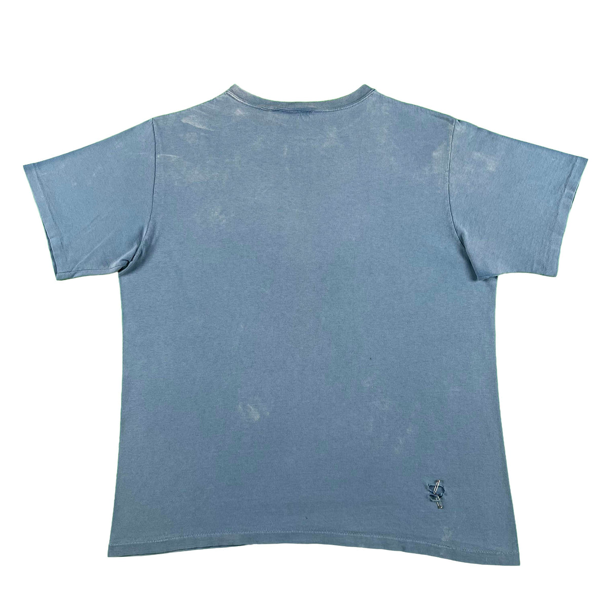 90s Sun Faded Blank Blue Tee- L