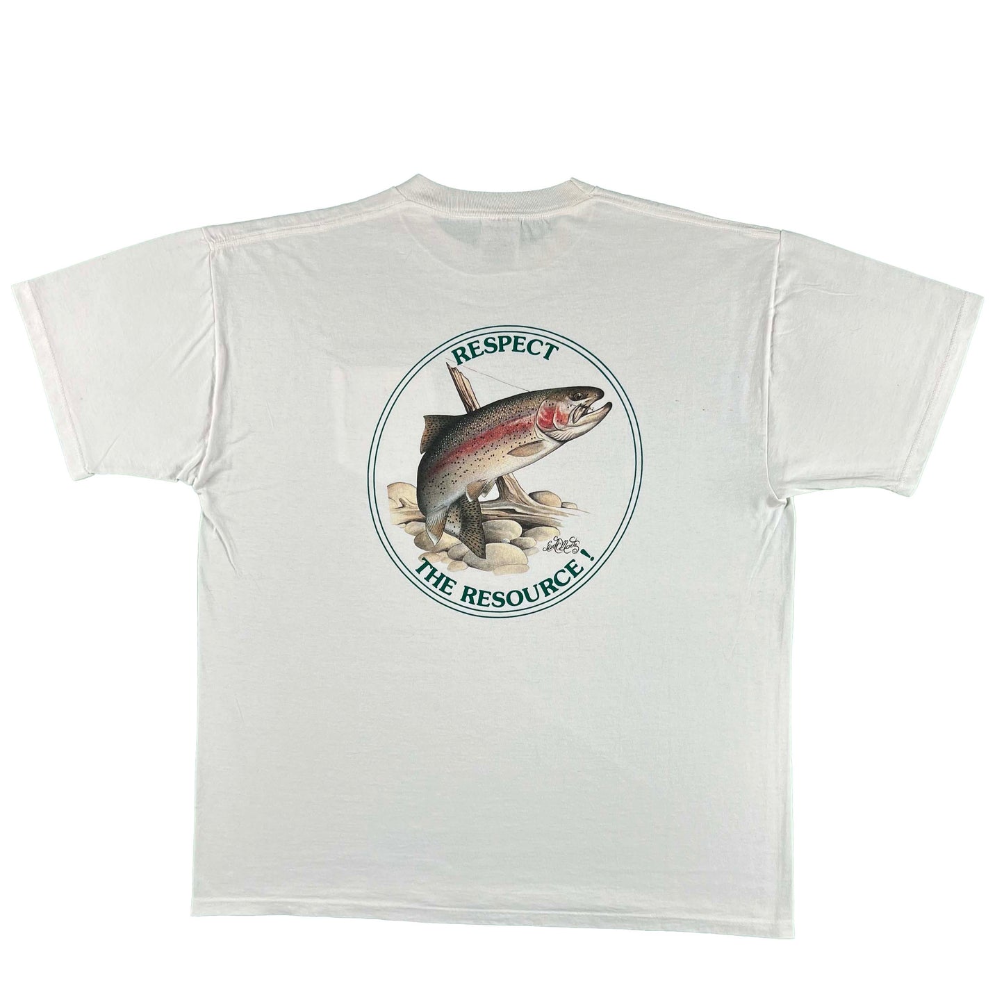 90s Catch & Release Rainbow Trout Tee- XL