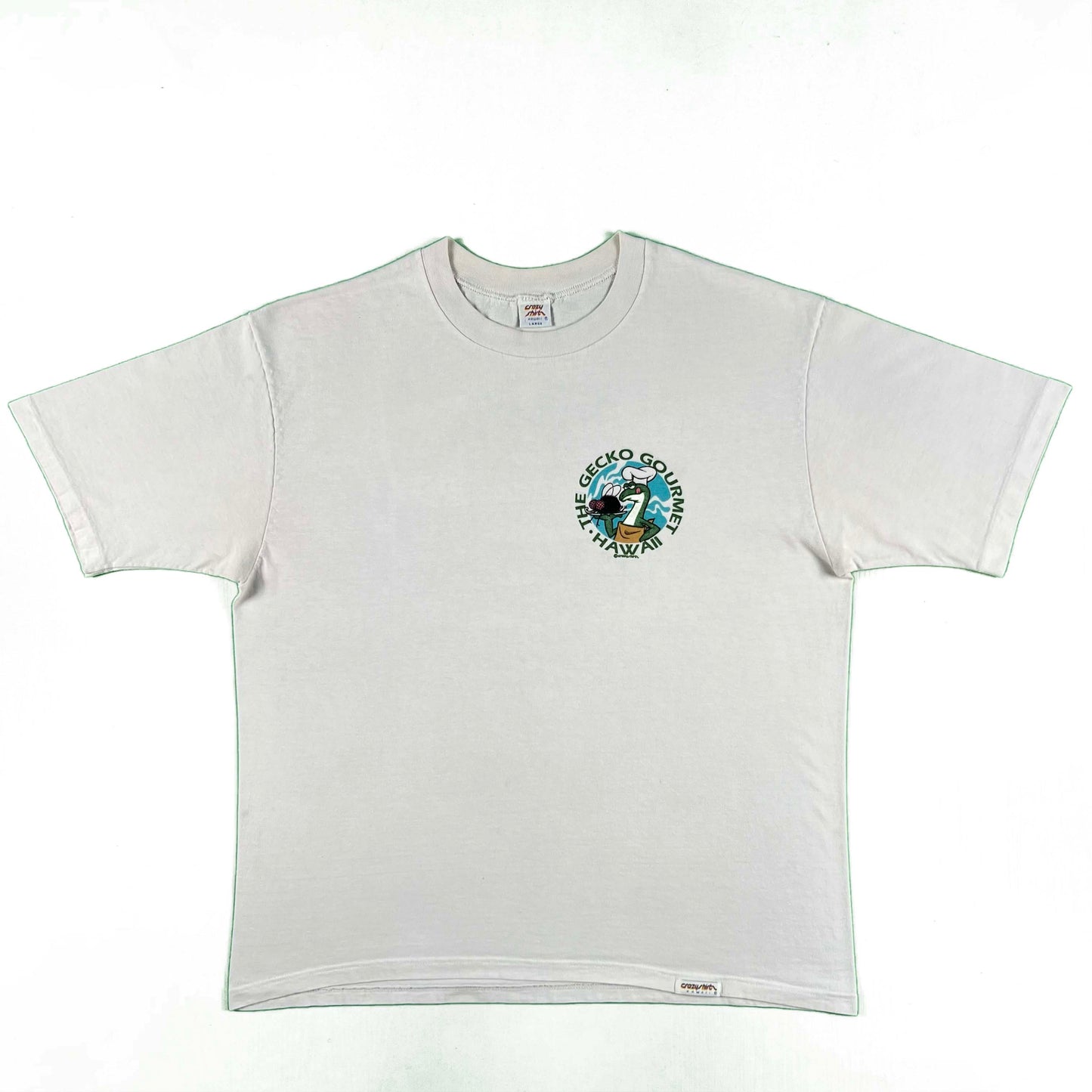 90s Crazy Shirts Gecko Gourmet Tee- L