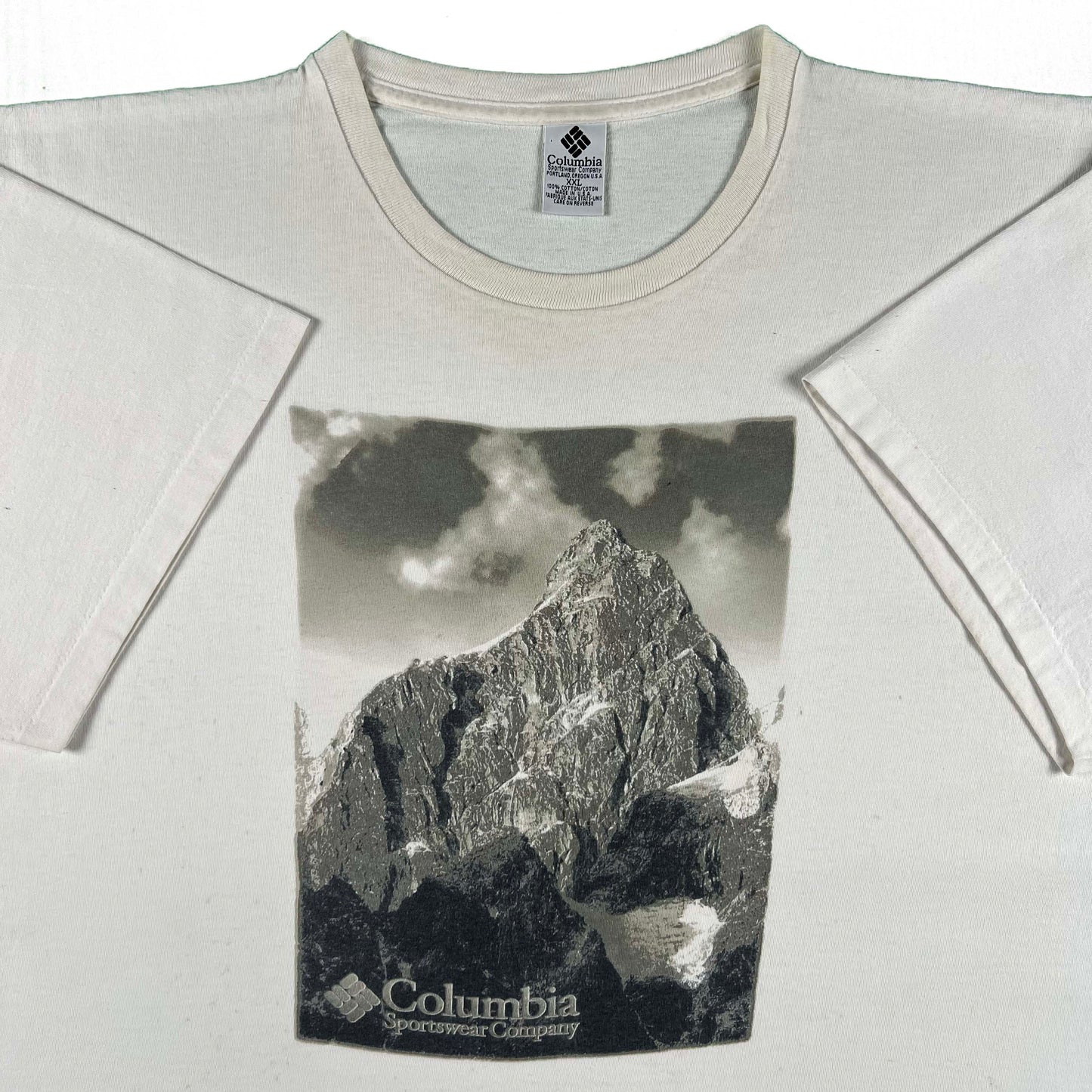 90s Single Stitch Columbia Mountain Tee- XXL