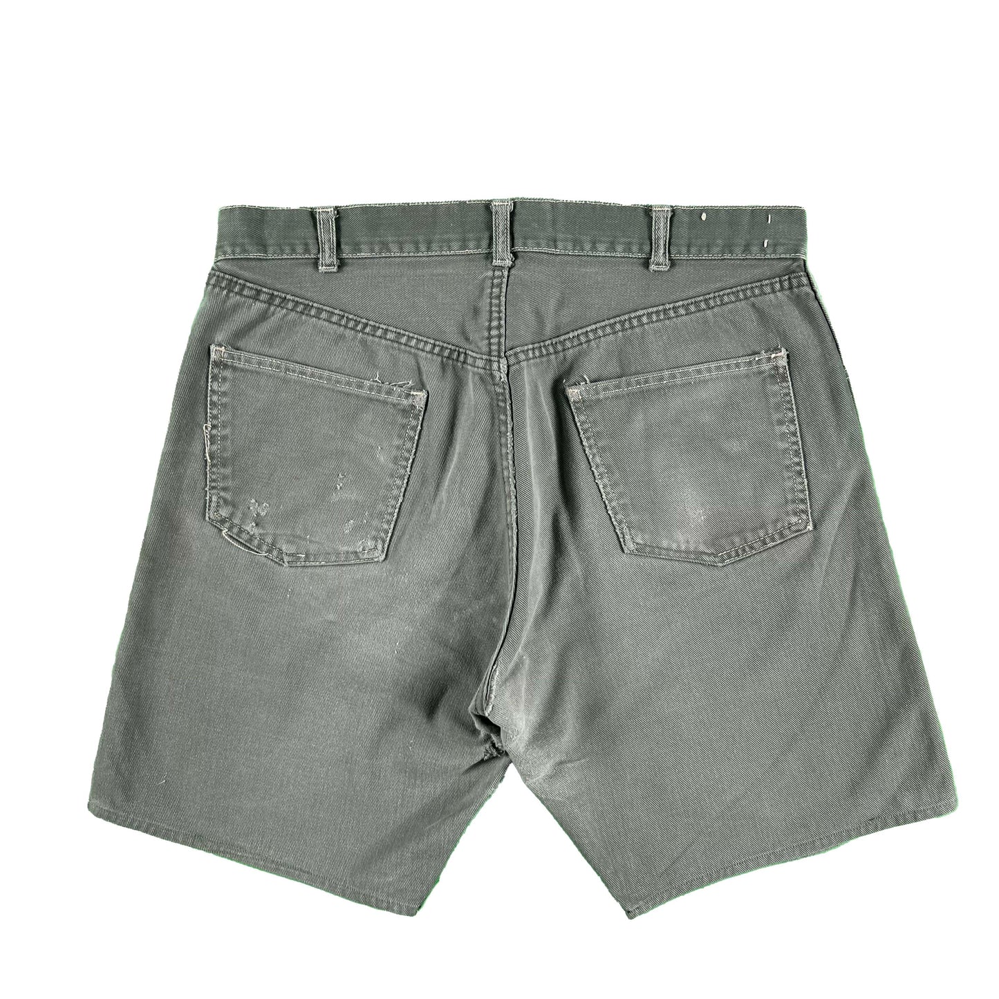 70s Levi's Moss Green Cotton Shorts- 33x7.5