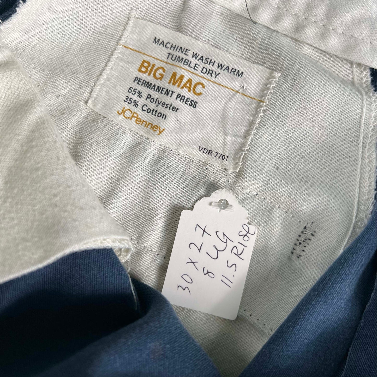 70s Navy Blue Big Mac Work Pants- 2 IN STOCK