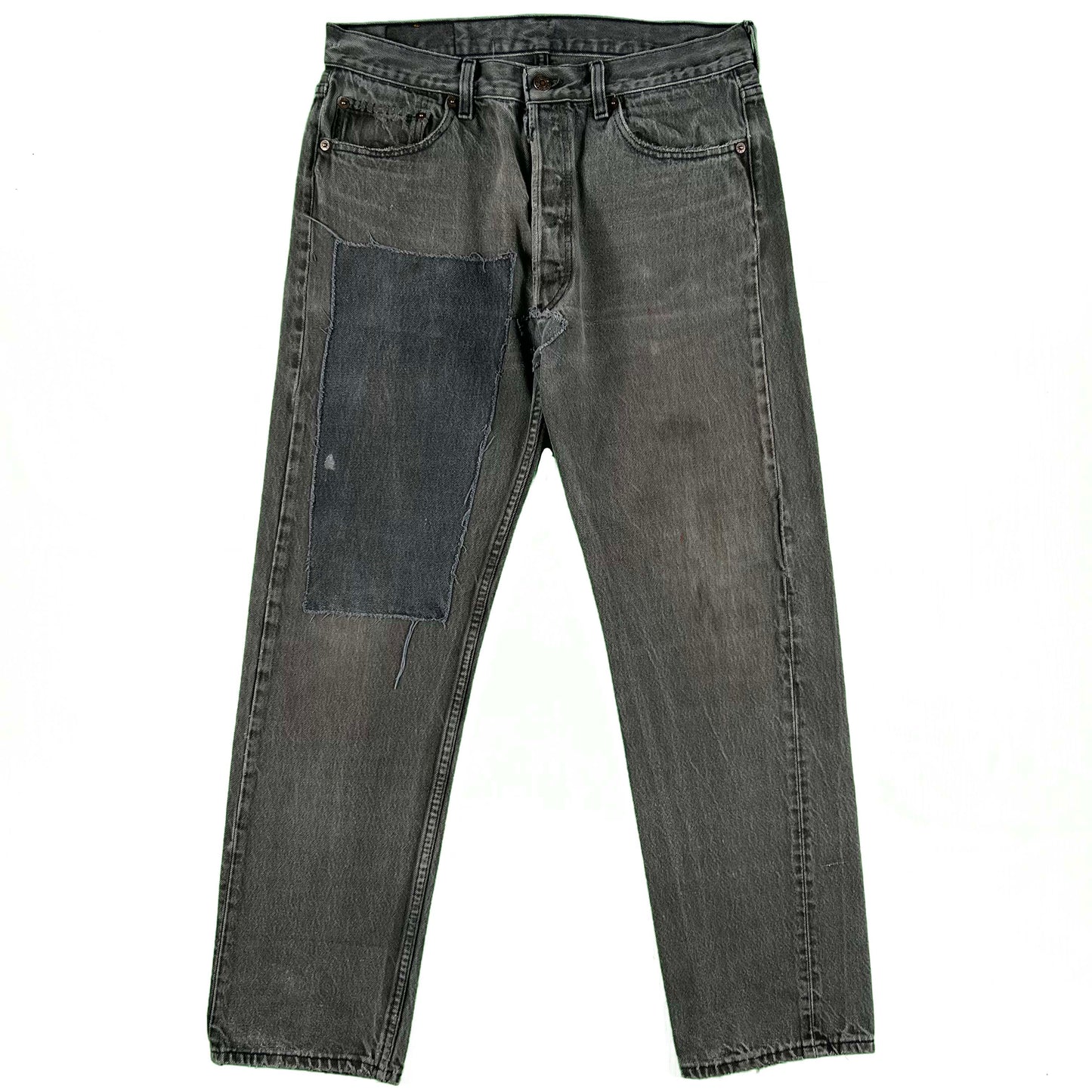 90s Faded Black Double Front Levi's 501 Denim- 32x29