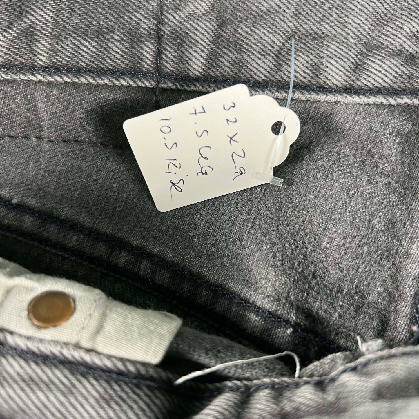 90s Faded Black Double Front Levi's 501 Denim- 32x29