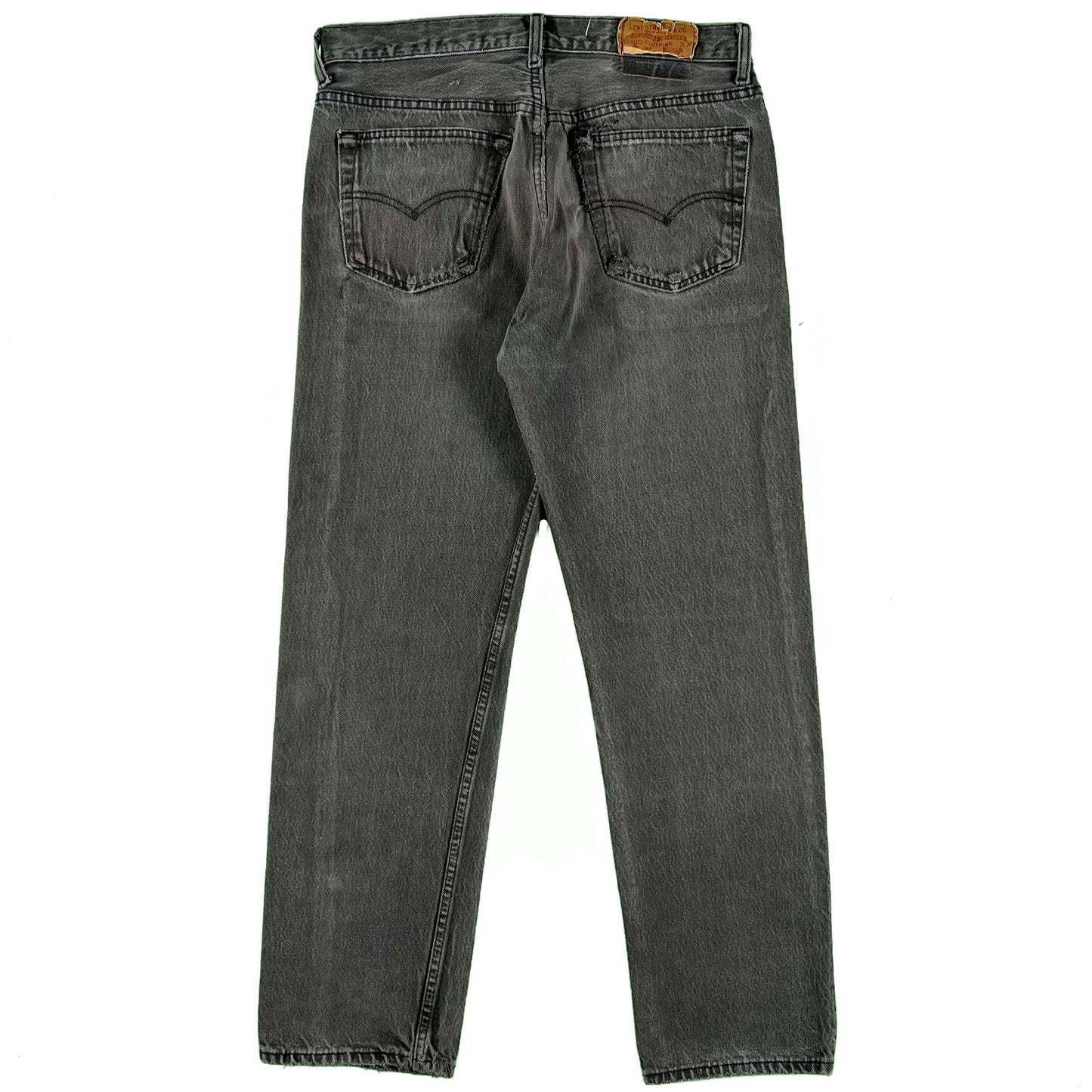 90s Faded Black Double Front Levi's 501 Denim- 32x29