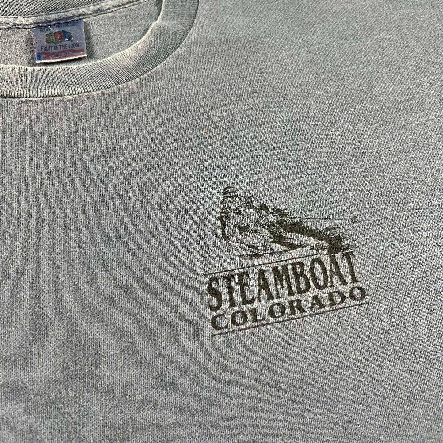 90s Steamboat Colorado Ski Tee- XL