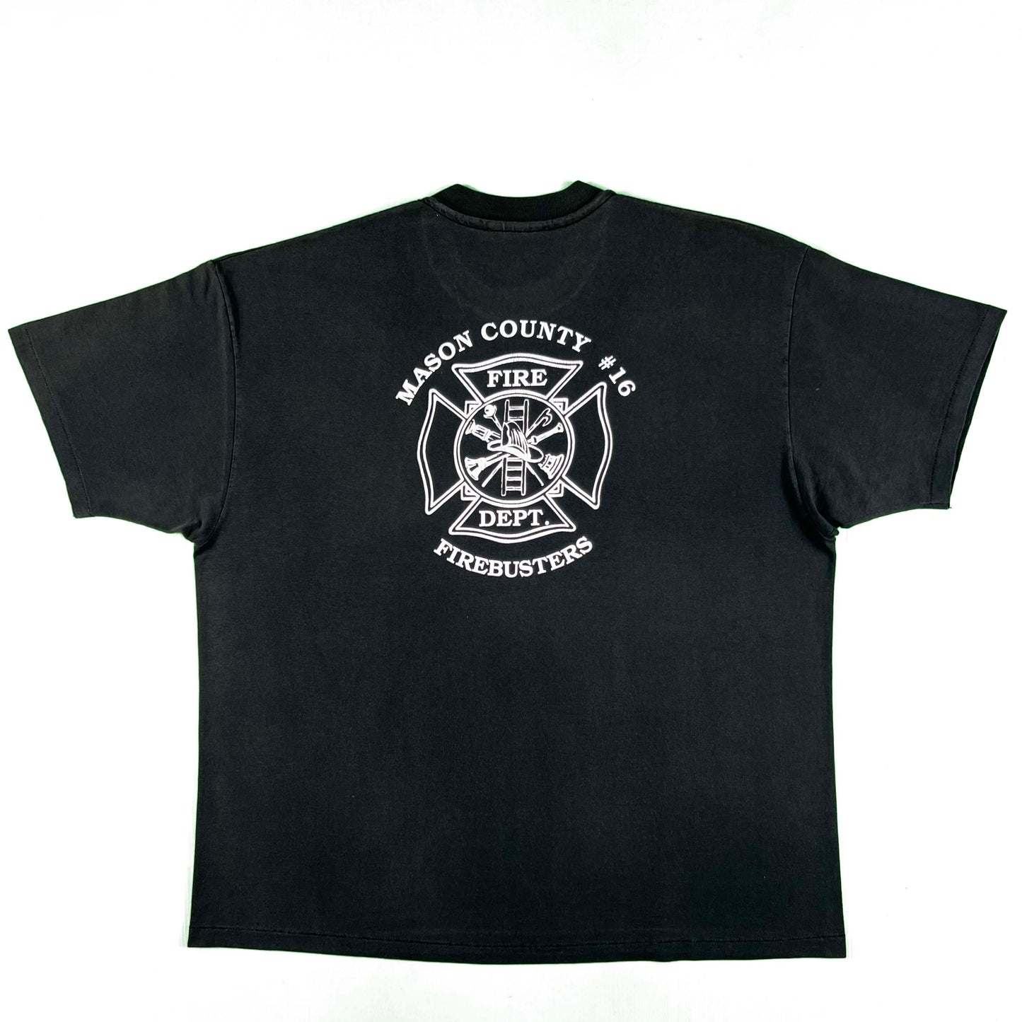 90s Faded Black Firebusters Tee- XXL
